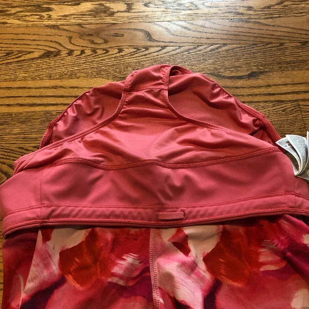 Athleta Run With It Shorts Pink Floral